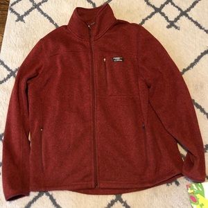 LL Bean men’s outerwear jacket, rust color XL